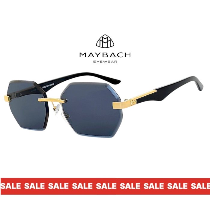 Maybach слънчеви очила – златна рамка и черни лещи UV400