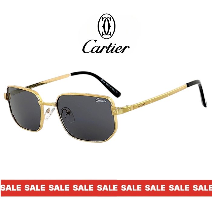 Cartier ARC слънчеви очила – златна рамка и черни лещи UV400
