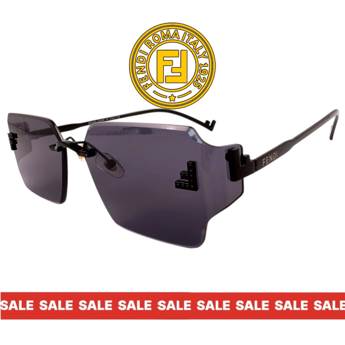 Дамски слънчеви очила Fendi 2026 черни страничен изглед