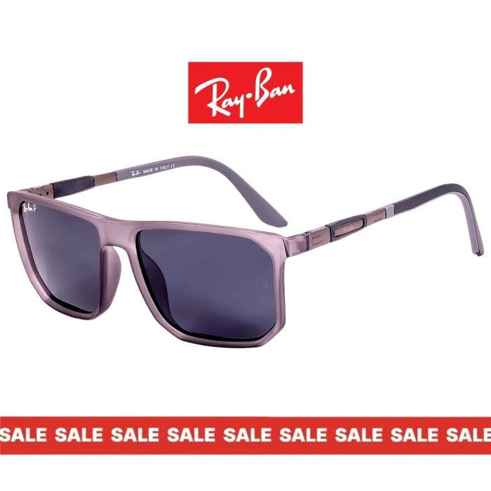 Мъжки слънчеви очила Ray-Ban със сиво-прозрачна рамка в перспектива